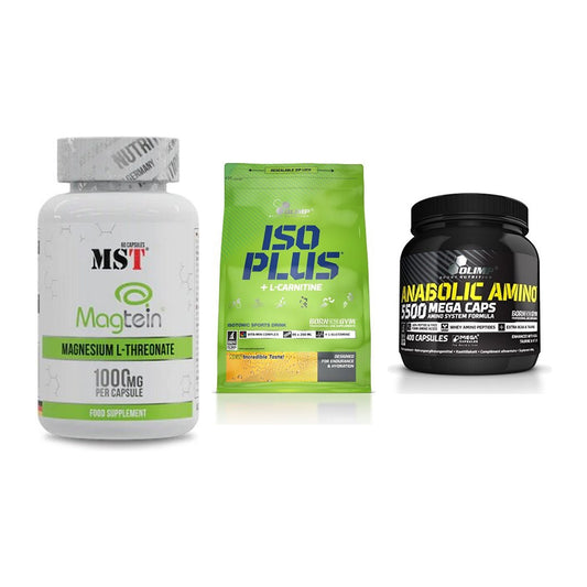 Ausdauer-Set: MST Magnesium + Olimp Iso Plus + Olimp Anabolic – alle enthaltenen Artikel