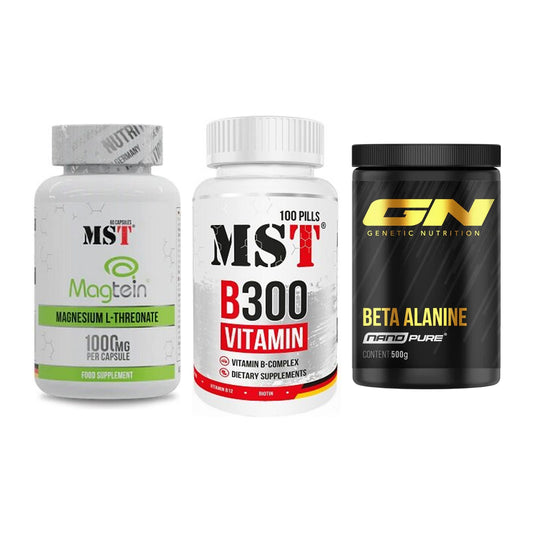 Ausdauer-Set: MST Magnesium + MST B300 B-Compl + GN Nano Beta – alle enthaltenen Artikel