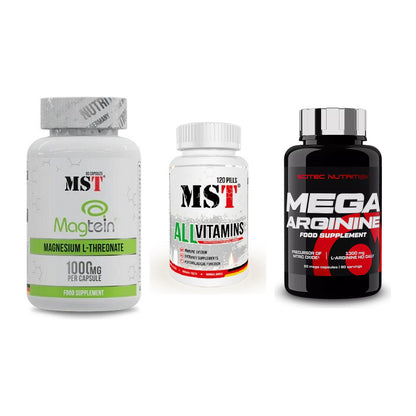 Ausdauer-Set: MST Magnesium + MST All Vitamins + Scitec Mega – alle enthaltenen Artikel
