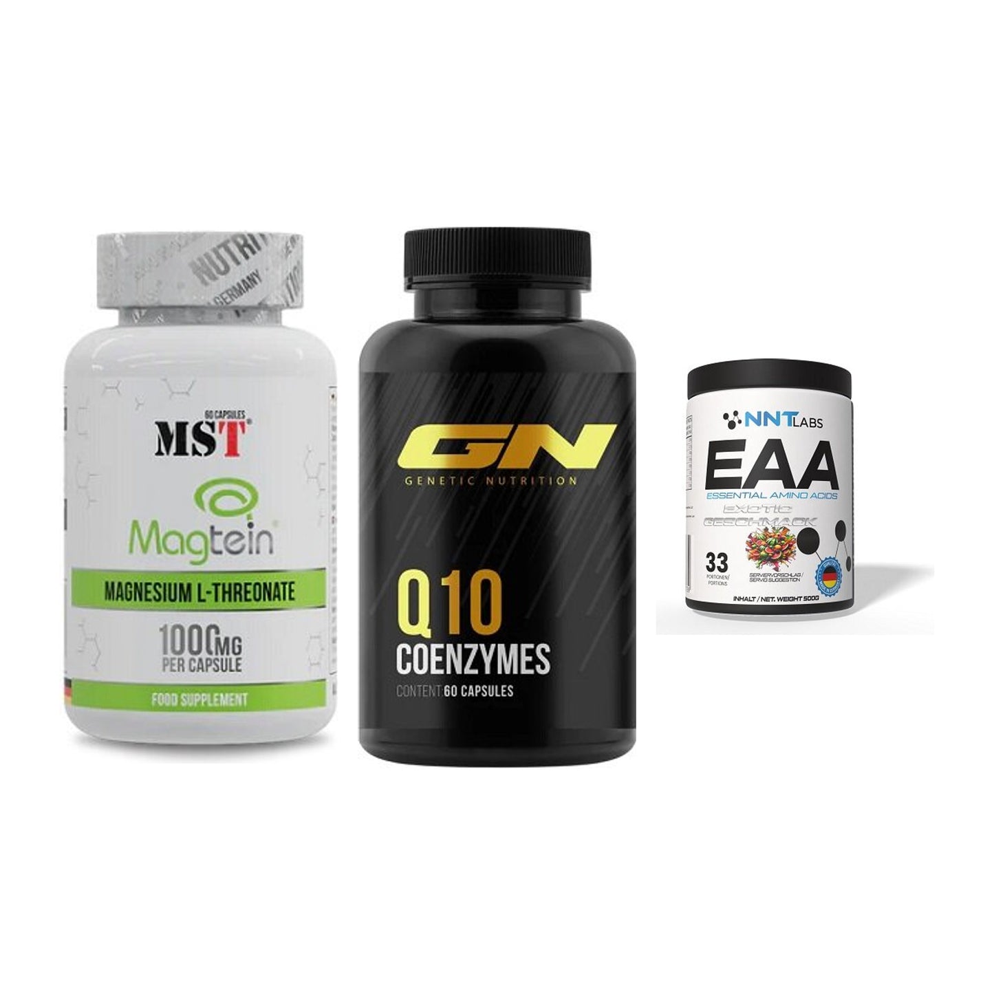 Ausdauer-Set: MST Magnesium + GN Q10 Health + NNT EAA – alle enthaltenen Artikel