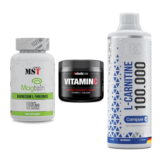 Ausdauer-Set: MST Magnesium + Sinob Vitamin C + MST L-Carnitine – alle enthaltenen Artikel