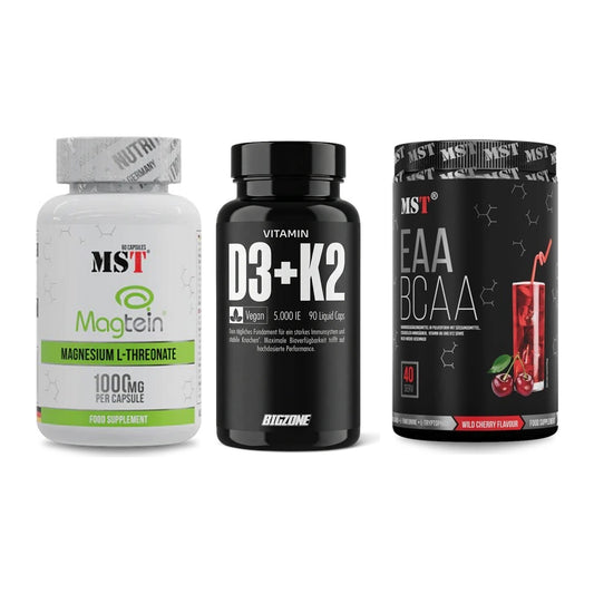 Ausdauer-Set: MST Magnesium + Big Zone Vitamin + MST EAA & BCAA – alle enthaltenen Artikel