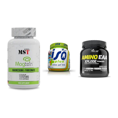 Ausdauer-Set: MST Magnesium + Olimp Iso Plus + Olimp Amino EAA – alle enthaltenen Artikel