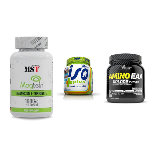 Ausdauer-Set: MST Magnesium + Olimp Iso Plus + Olimp Amino EAA – alle enthaltenen Artikel