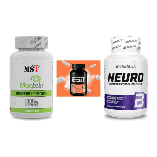 Ausdauer-Set: MST Magnesium + ESN Zinc + BioTech Neuro – alle enthaltenen Artikel