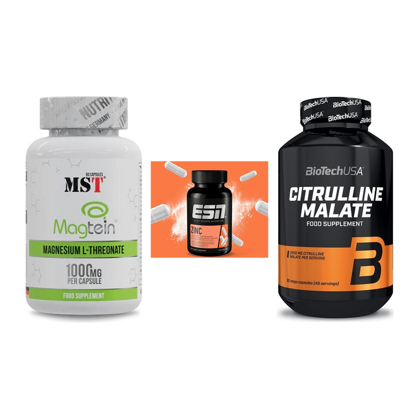Ausdauer-Set: MST Magnesium + ESN Zinc + BioTech Citrulli – alle enthaltenen Artikel