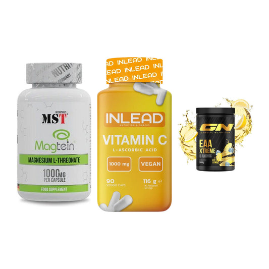 Ausdauer-Set: MST Magnesium + INLEAD Vitamin C + GN EAA Xtreme – alle enthaltenen Artikel