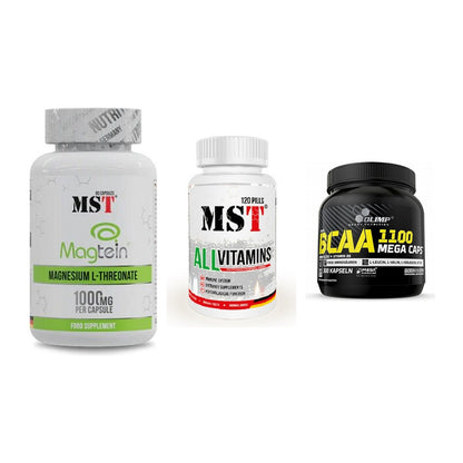 Ausdauer-Set: MST Magnesium + MST All Vitamins + Olimp BCAA Mega – alle enthaltenen Artikel