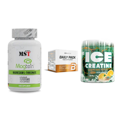 Ausdauer-Set: MST Magnesium + BioTech Daily + FA Nutrition ICE – alle enthaltenen Artikel