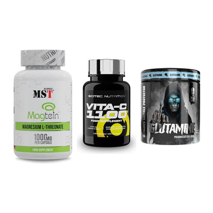Ausdauer-Set: MST Magnesium + Scitec Vitamin C + Skull Labs – alle enthaltenen Artikel