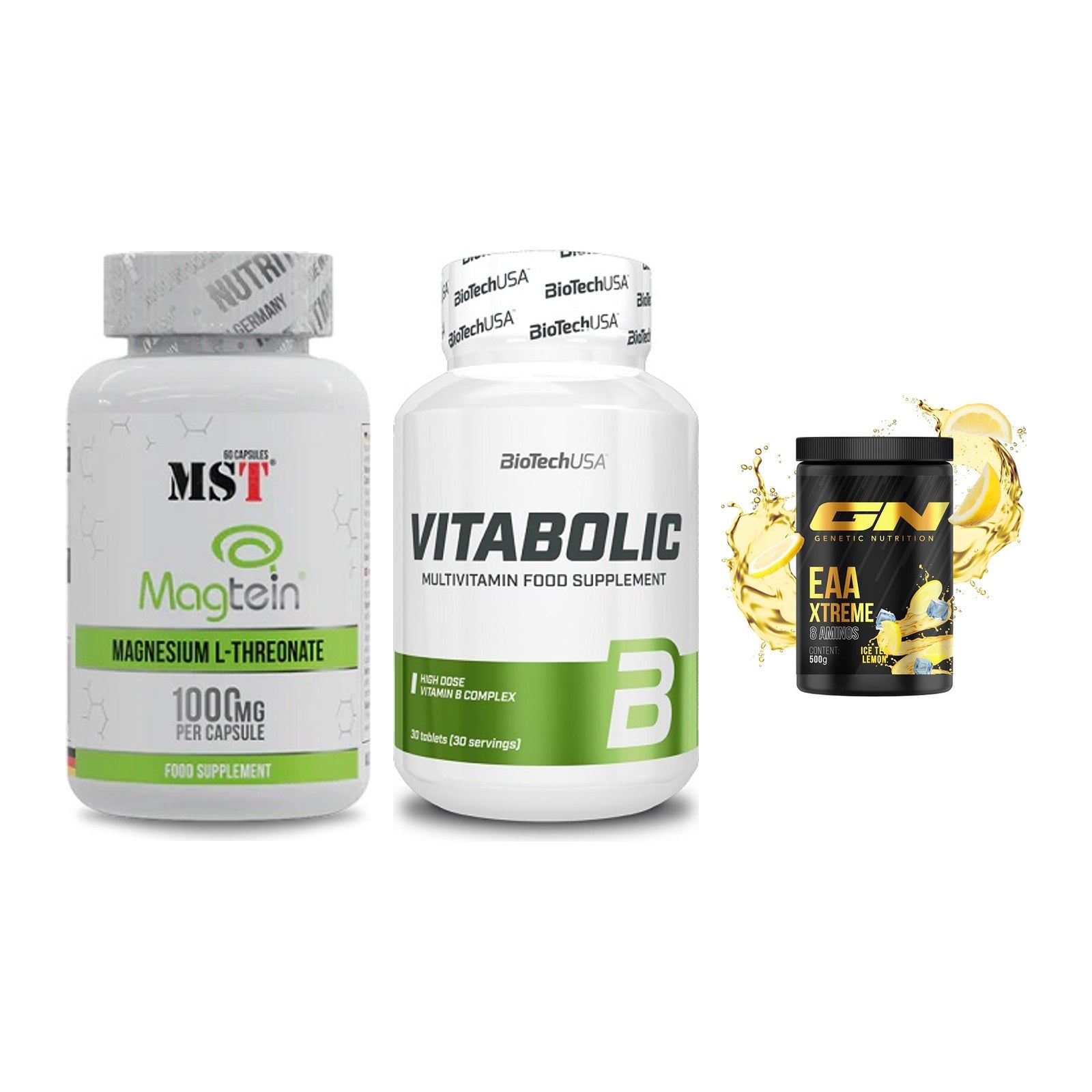 Ausdauer-Set: MST Magnesium + BioTech Vitaboli + GN EAA Xtreme – alle enthaltenen Artikel