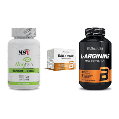 Ausdauer-Set: MST Magnesium + BioTech Daily + BioTech L-Argini – alle enthaltenen Artikel