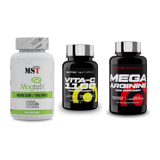 Ausdauer-Set: MST Magnesium + Scitec Vitamin C + Scitec Mega – alle enthaltenen Artikel