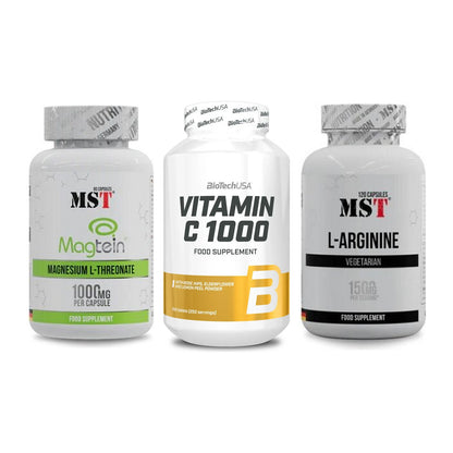 Ausdauer-Set: MST Magnesium + BioTech Vitamin + MST L-Arginine – alle enthaltenen Artikel