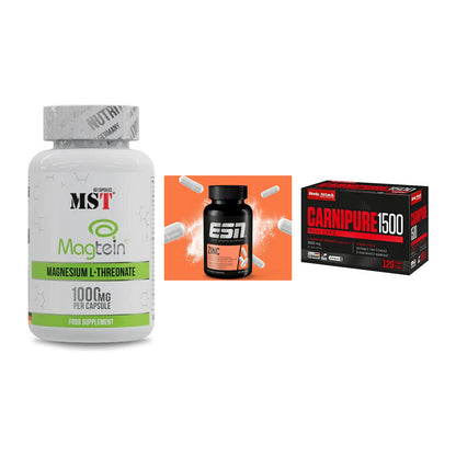 Ausdauer-Set: MST Magnesium + ESN Zinc + Body Attack – alle enthaltenen Artikel