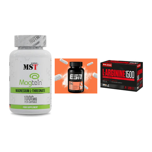 Ausdauer-Set: MST Magnesium + ESN Zinc + Body Attack – alle enthaltenen Artikel