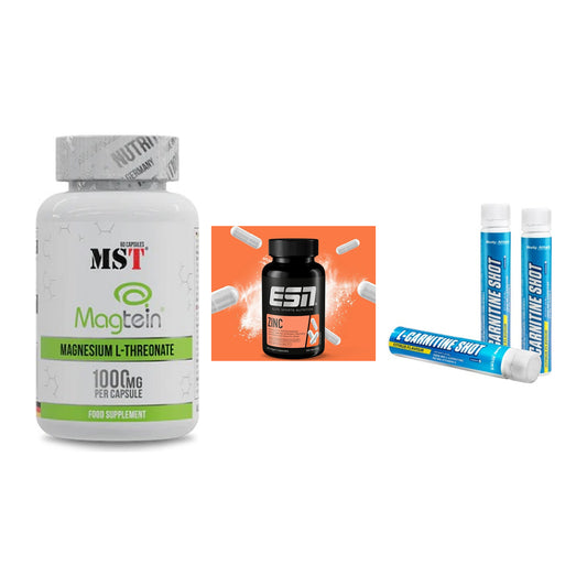 Ausdauer-Set: MST Magnesium + ESN Zinc + Body Attack – alle enthaltenen Artikel
