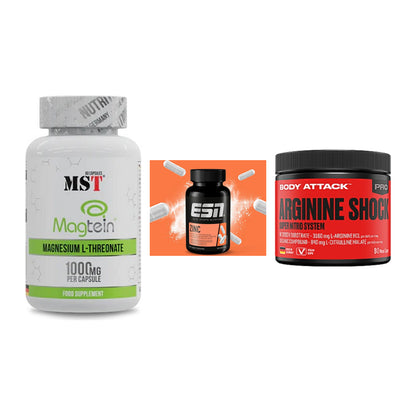 Ausdauer-Set: MST Magnesium + ESN Zinc + Body Attack – alle enthaltenen Artikel