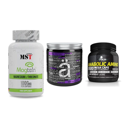 Ausdauer-Set: MST Magnesium + Nanosupps Hype + Olimp Anabolic – alle enthaltenen Artikel
