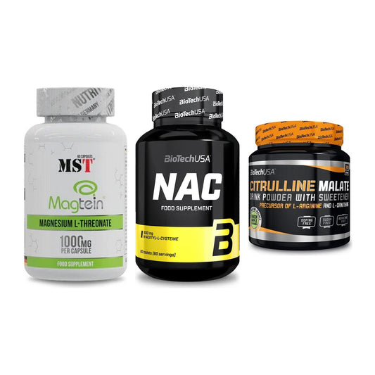 Ausdauer-Set: MST Magnesium + BioTech NAC + BioTech Citrulli – alle enthaltenen Artikel