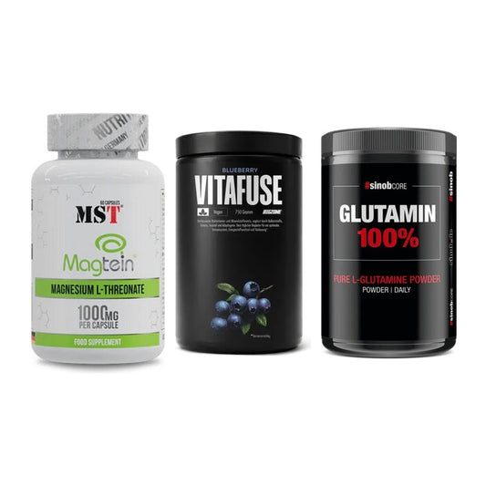 Ausdauer-Set: MST Magnesium + Big Zone Vitafus + Sinob Core – alle enthaltenen Artikel