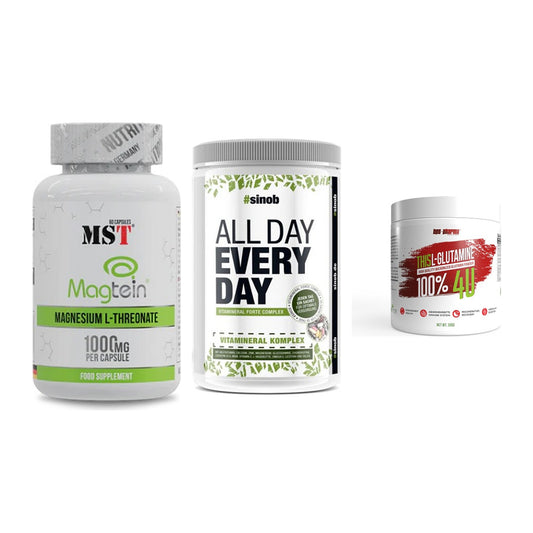 Ausdauer-Set: MST Magnesium + Sinob All Day + BPS-Pharma This – alle enthaltenen Artikel