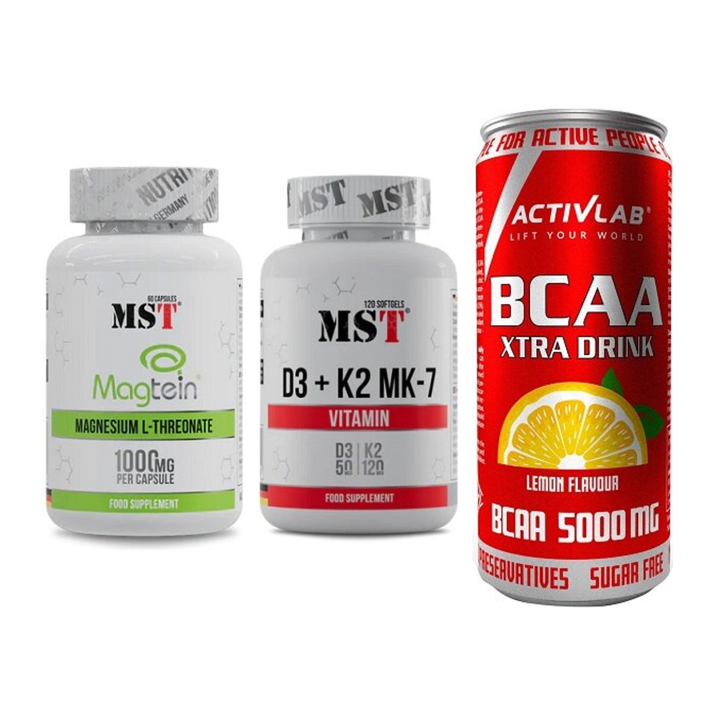 Ausdauer-Set: MST Magnesium + MST Vitamin D3 + Activlab BCAA – alle enthaltenen Artikel