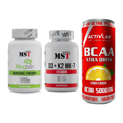 Ausdauer-Set: MST Magnesium + MST Vitamin D3 + Activlab BCAA – alle enthaltenen Artikel