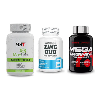 Ausdauer-Set: MST Magnesium + BioTech Zinc Duo + Scitec Mega – alle enthaltenen Artikel