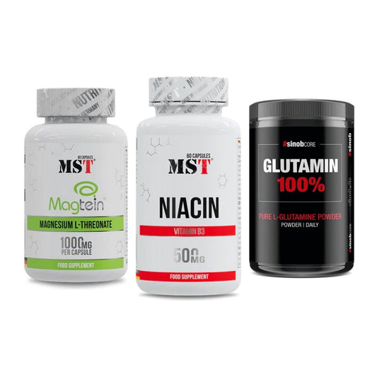 Ausdauer-Set: MST Magnesium + MST Niacin + Sinob Core – alle enthaltenen Artikel