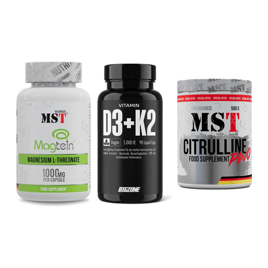 Ausdauer-Set: MST Magnesium + Big Zone Vitamin + MST Citrulline – alle enthaltenen Artikel