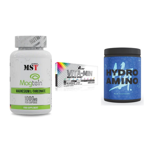 Ausdauer-Set: MST Magnesium + Olimp Vita-Min + Nanosupps Hydro – alle enthaltenen Artikel