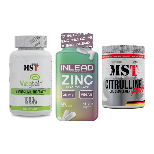 Ausdauer-Set: MST Magnesium + INLEAD Zink + MST Citrulline – alle enthaltenen Artikel