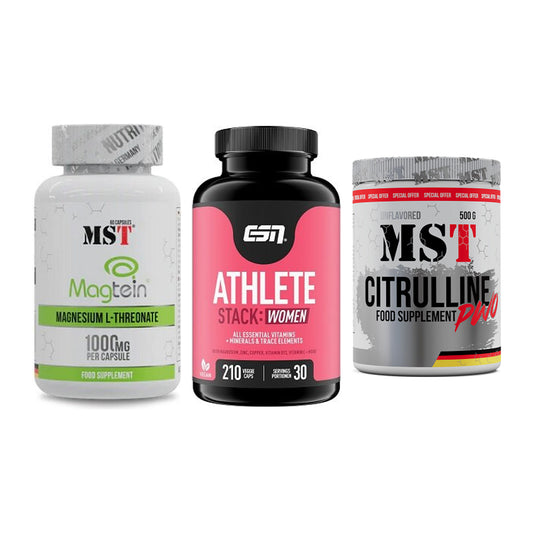 Ausdauer-Set: MST Magnesium + ESN Athlete + MST Citrulline – alle enthaltenen Artikel