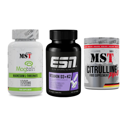 Ausdauer-Set: MST Magnesium + ESN Vitamin D3 + MST Citrulline – alle enthaltenen Artikel