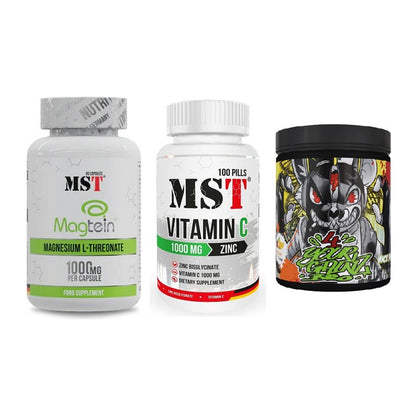 Ausdauer-Set: MST Magnesium + MST Vitamin C + BPS-Pharma EAA´s – alle enthaltenen Artikel