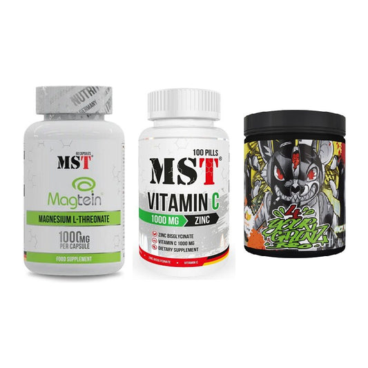 Ausdauer-Set: MST Magnesium + MST Vitamin C + BPS-Pharma EAA´s – alle enthaltenen Artikel