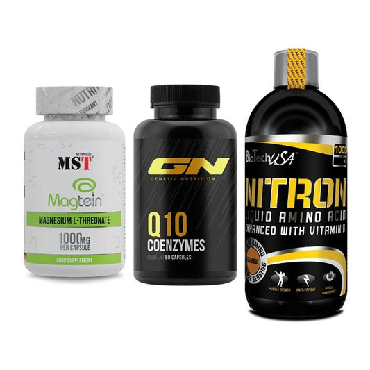 Ausdauer-Set: MST Magnesium + GN Q10 Health + BioTech Liquid – alle enthaltenen Artikel