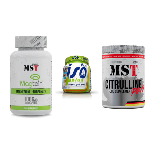 Ausdauer-Set: MST Magnesium + Olimp Iso Plus + MST Citrulline – alle enthaltenen Artikel