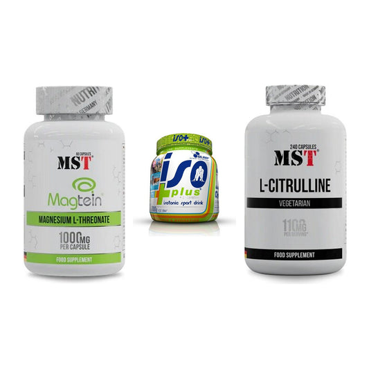 Ausdauer-Set: MST Magnesium + Olimp Iso Plus + MST Citrulline – alle enthaltenen Artikel