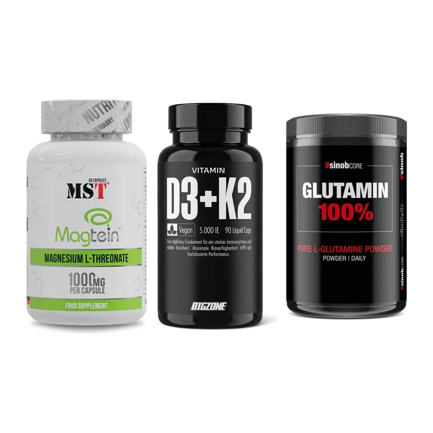 Ausdauer-Set: MST Magnesium + Big Zone Vitamin + Sinob Core – alle enthaltenen Artikel