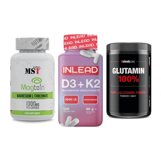 Ausdauer-Set: MST Magnesium + INLEAD Vitamin + Sinob Core – alle enthaltenen Artikel