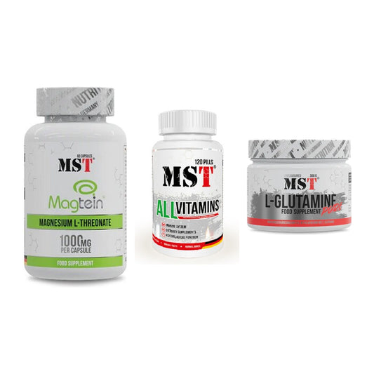 Ausdauer-Set: MST Magnesium + MST All Vitamins + MST Glutamine – alle enthaltenen Artikel