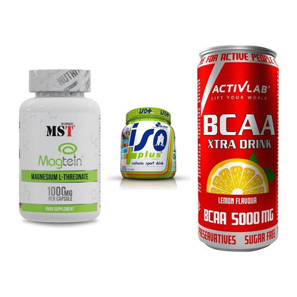 Ausdauer-Set: MST Magnesium + Olimp Iso Plus + Activlab BCAA – alle enthaltenen Artikel