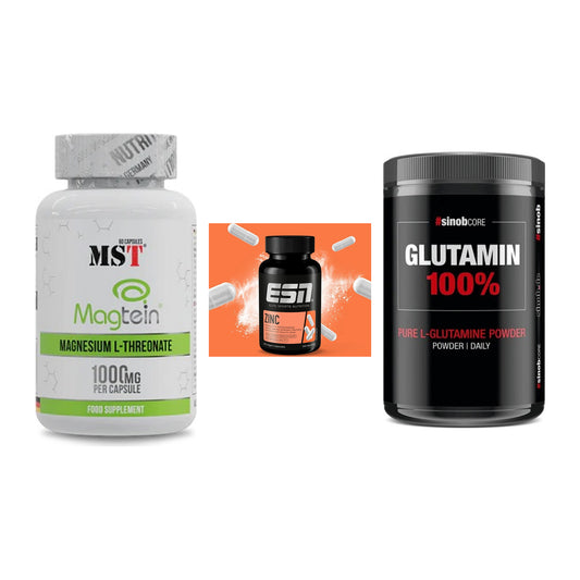 Ausdauer-Set: MST Magnesium + ESN Zinc + Sinob Core – alle enthaltenen Artikel
