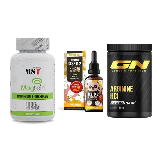 Ausdauer-Set: MST Magnesium + ProFuel VITAMIN + GN Arginine HCL – alle enthaltenen Artikel