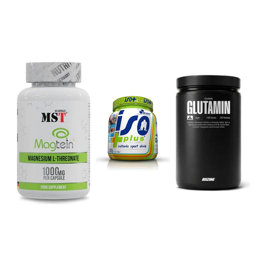 Ausdauer-Set: MST Magnesium + Olimp Iso Plus + Big Zone Glutami – alle enthaltenen Artikel