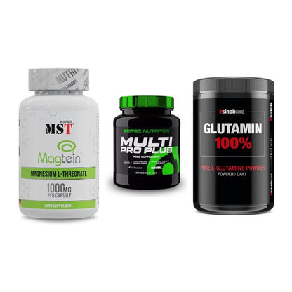 Ausdauer-Set: MST Magnesium + Scitec Multi Pro + Sinob Core – alle enthaltenen Artikel