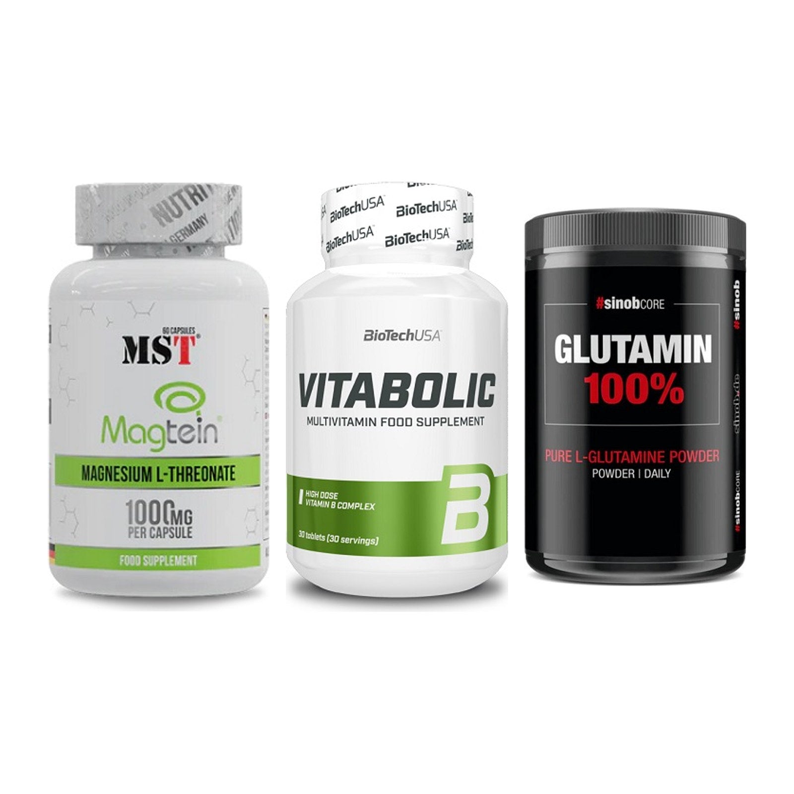 Ausdauer-Set: MST Magnesium + BioTech Vitaboli + Sinob Core – alle enthaltenen Artikel