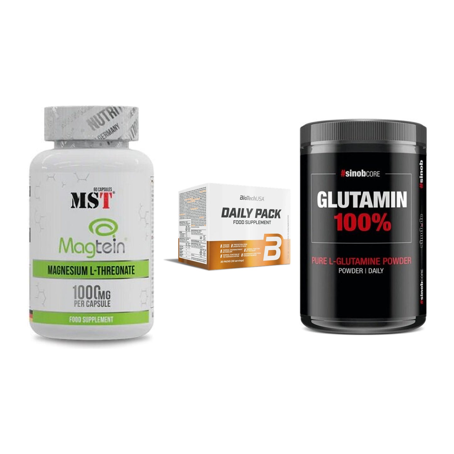 Ausdauer-Set: MST Magnesium + BioTech Daily + Sinob Core – alle enthaltenen Artikel